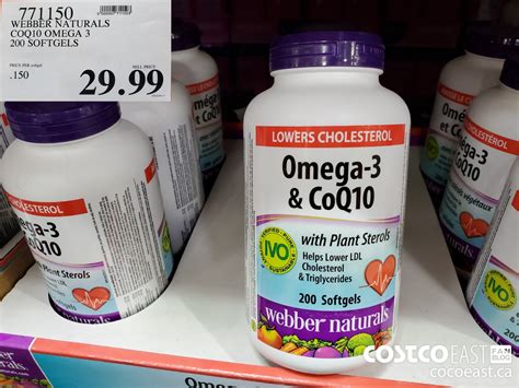 webber naturals omega-3 & coq10 costco